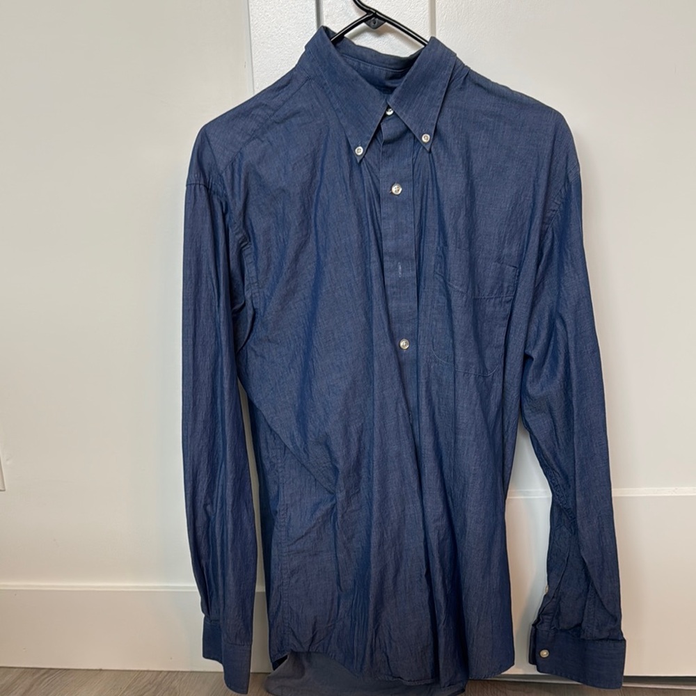 Men's Blue Button-Down Shirt
